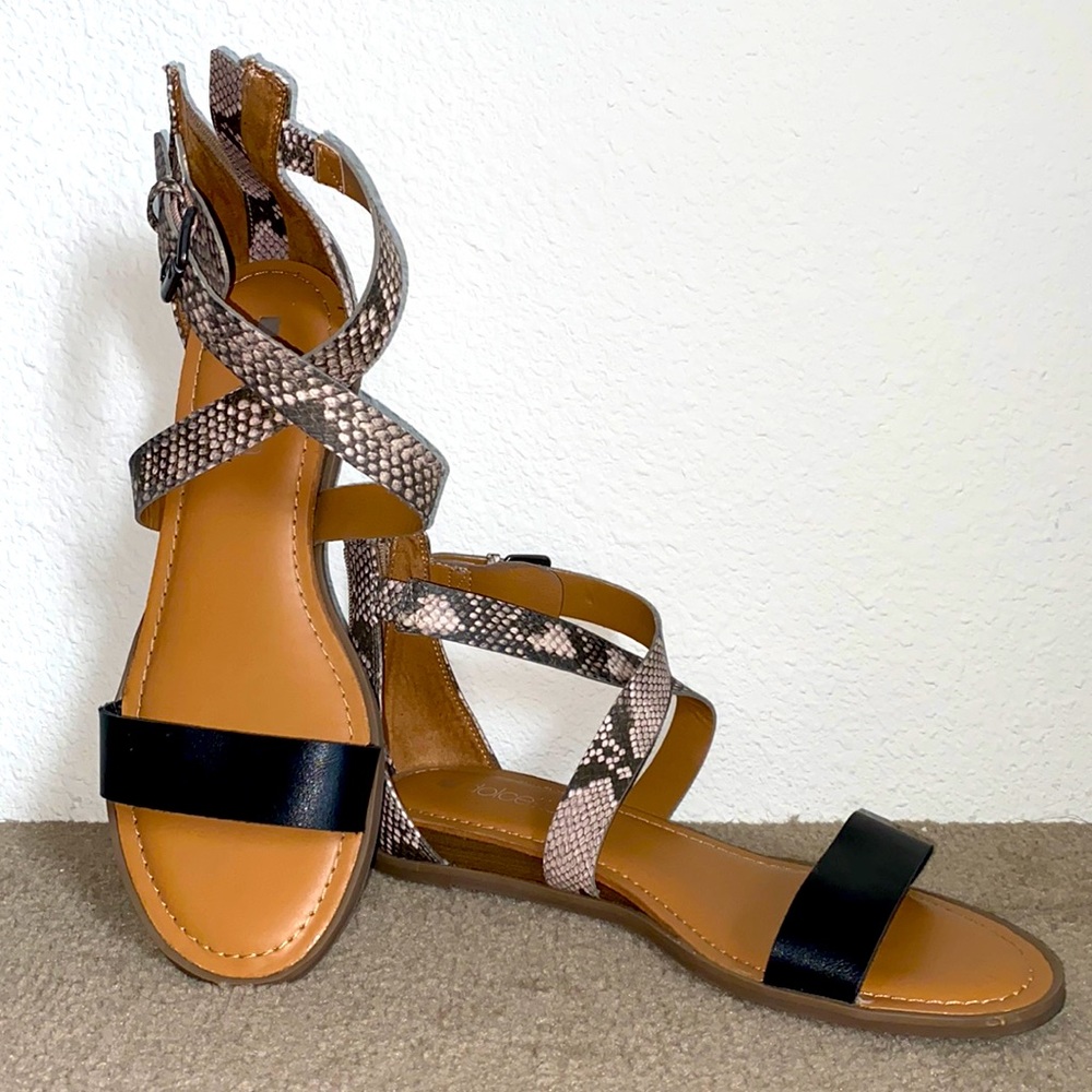Snake skin flats